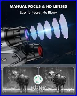 Night Vision Goggles 4K Binoculars 10X Magnification HD Screen Waterproof