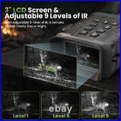 Night Vision Goggles 4K Binoculars Rangefinder 1200Yd Laser Range Finder 5000mAh