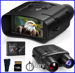 Night Vision Goggles 4K Binoculars with Digital Infraed 32GB Storage Surveillanc