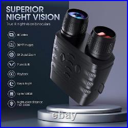 Night Vision Goggles 4K FHD Binoculars Infrared for Adults Millitary 3'' Large