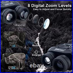 Night Vision Goggles 4K HD Binoculars Infrared Night Vision with 8X Digit