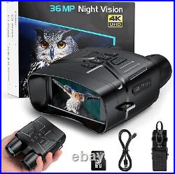 Night Vision Goggles 4K Infrared Binoculars, Rechargeable Battery, Anti-Shake