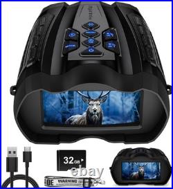 Night Vision Goggles, 4K Night Vision Binoculars for Adult with 5000mAh Rechar
