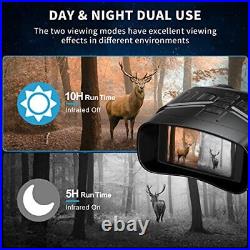 Night Vision Goggles 4K Night Vision Binoculars for Adults, 3'' Large black