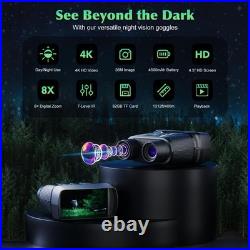Night Vision Goggles, 4K UHD Video & 36MP Image Night Vision Binoculars with