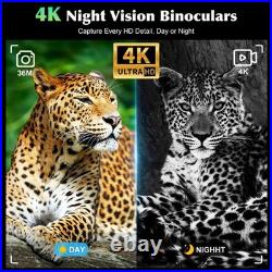Night Vision Goggles, 4K UHD Video & 36MP Image Night Vision Binoculars with