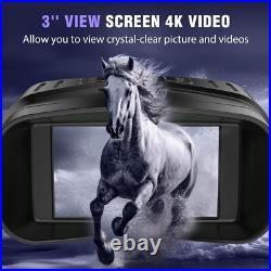 Night Vision Goggles 4K Video, 5X Magnification for Wildlife Watching