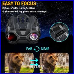 Night Vision Goggles 4k Infrared Digital Binoculars4000mah Rechargeable Black