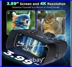Night Vision Goggles, 58MP Full-Color 4K Night Vision Binoculars with 10000Mah F