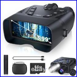 Night Vision Goggles, 58MP Full-Color 4K Night Vision Binoculars with 10000mA