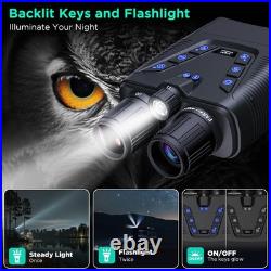 Night Vision Goggles, 58MP Full-Color 4K Night Vision Binoculars with 10000mA