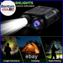 Night Vision Goggles 5W Upgraded 4K HD IR Binoculars 8X Digital Zoom, Rechar