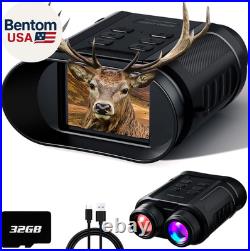 Night Vision Goggles 5W Upgraded 4K HD IR Binoculars 8X Digital Zoom, Rechar