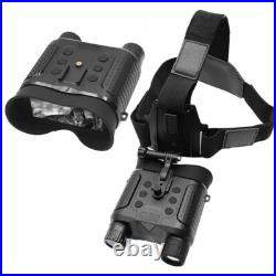 Night Vision Goggles 850nm IR 8X Digital Zoom Binoculars Helmet Mount Telescope