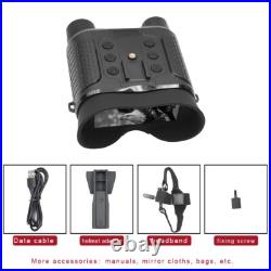 Night Vision Goggles 850nm IR 8X Digital Zoom Binoculars Helmet Mount Telescope