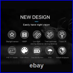 Night Vision Goggles 850nm IR 8X Digital Zoom Binoculars Helmet Mount Telescope