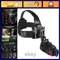 Night Vision Goggles 8X Digital Infrared Monocular, Head Mounted, 32GB SD Card