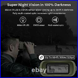 Night Vision Goggles, 960P Night Vision Binoculars Viewing 984ft in Complete