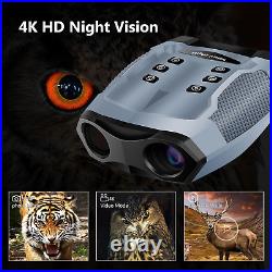 Night Vision Goggles- Adult 4K Night Vision Binoculars, 3-Inch TFT UHD Display