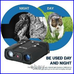 Night Vision Goggles Binoculars 1080P 3.6-10.8X 4 LCD Infrared NVG With 64G Card