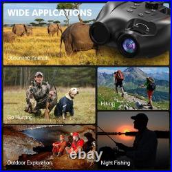 Night Vision Goggles Binoculars Digital FHD IR Head Mounted Hunting Rechargeable