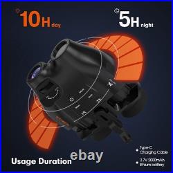 Night Vision Goggles Binoculars Digital FHD IR Head Mounted Hunting Rechargeable