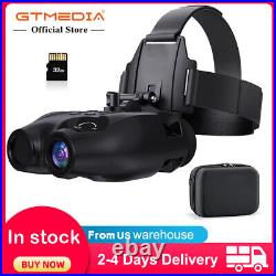 Night Vision Goggles Binoculars Digital IR Head Mounted Hunting Rechargeable DVR