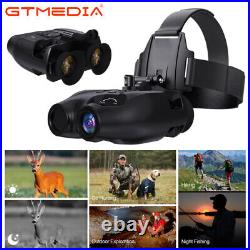 Night Vision Goggles Binoculars Digital IR Head Mounted Hunting Rechargeable NEW