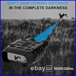 Night Vision Goggles Binoculars Digital Infrared Night Vision with 32GB Memor