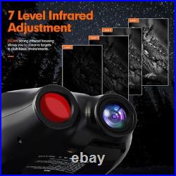 Night Vision Goggles Binoculars HD Digital IR Head Mounted Hunting Rechargeable