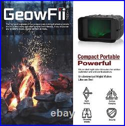 Night Vision Goggles Binoculars Military Security Hunt 4K Mini 984ft 8X Zoom
