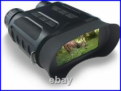 Night Vision Goggles Binoculars for Digital Infrared 4X Optical Zoom IP66 LCD