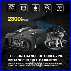 Night Vision Goggles Digital IR Binocluars 1080P Camera Video Recorder with 64G