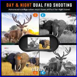 Night Vision Goggles Digital Infrared Binoculars 4K Hunting 7Level, 3.2'' HD Scr
