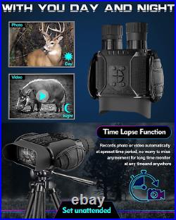Night Vision Goggles Digital Infrared Binoculars Hunting with 32GB Memory Card