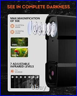 Night Vision Goggles, Digital Infrared Night Vision Binoculars 1080p Black