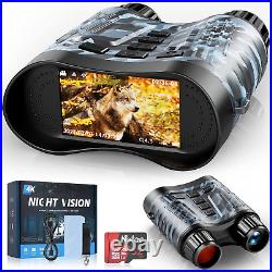 Night Vision Goggles, Digital Night Binoculars, Built-In 4000Mah Battery, 4K Nig