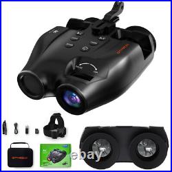 Night Vision Goggles FHD Digital IR Head Mounted Hunting Rechargeable Binoculars