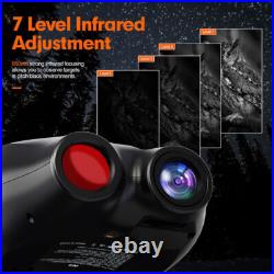 Night Vision Goggles FHD Digital IR Head Mounted Hunting Rechargeable Binoculars