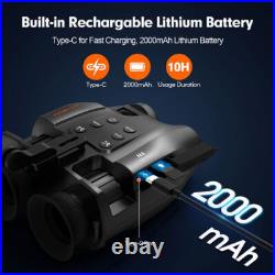 Night Vision Goggles FHD Digital IR Head Mounted Hunting Rechargeable Binoculars