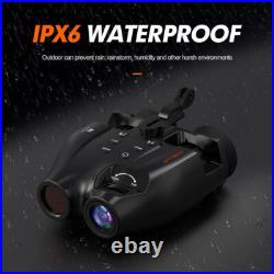 Night Vision Goggles FHD Digital IR Head Mounted Hunting Rechargeable Binoculars