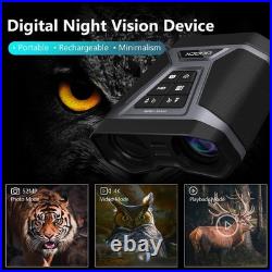 Night Vision Goggles, Full-Color 4K Night Vision Binoculars with 5200mAh Rech