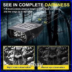 Night Vision Goggles HD Digital 850nm IR Binoculars Camping Long Range 32GB SD