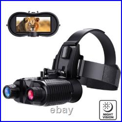 Night Vision Goggles HD Digital IR Head Mounted Rechargeable Hunting Binoculars