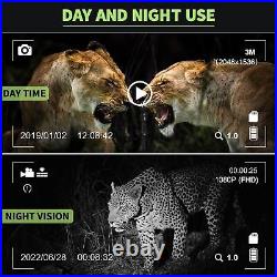 Night Vision Goggles HD Digital IR Head Mounted Rechargeable Hunting Binoculars