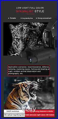 Night Vision Goggles HD Digital IR Head Mounted Rechargeable Hunting Binoculars