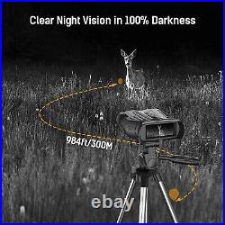 Night Vision Goggles, HISION Night Vision Binoculars for Adults 1080P FHD Day Ni