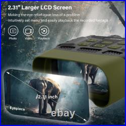 Night Vision Goggles Hapimp Binoculars 1080P 4X Zoom, Photo, Video, Waterproof