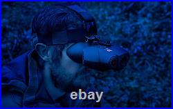 Night Vision Goggles, Head Mount, Rechargeable, Digital Infrared, 75Yd Range