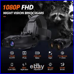 Night Vision Goggles Head Mounted 1080p Binoculars for Helmet For Total Darkness